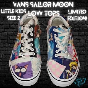 2022 Vans X Sailor Moon Pretty Guardian Oldskool Patchwork Skate Shoes Low Top